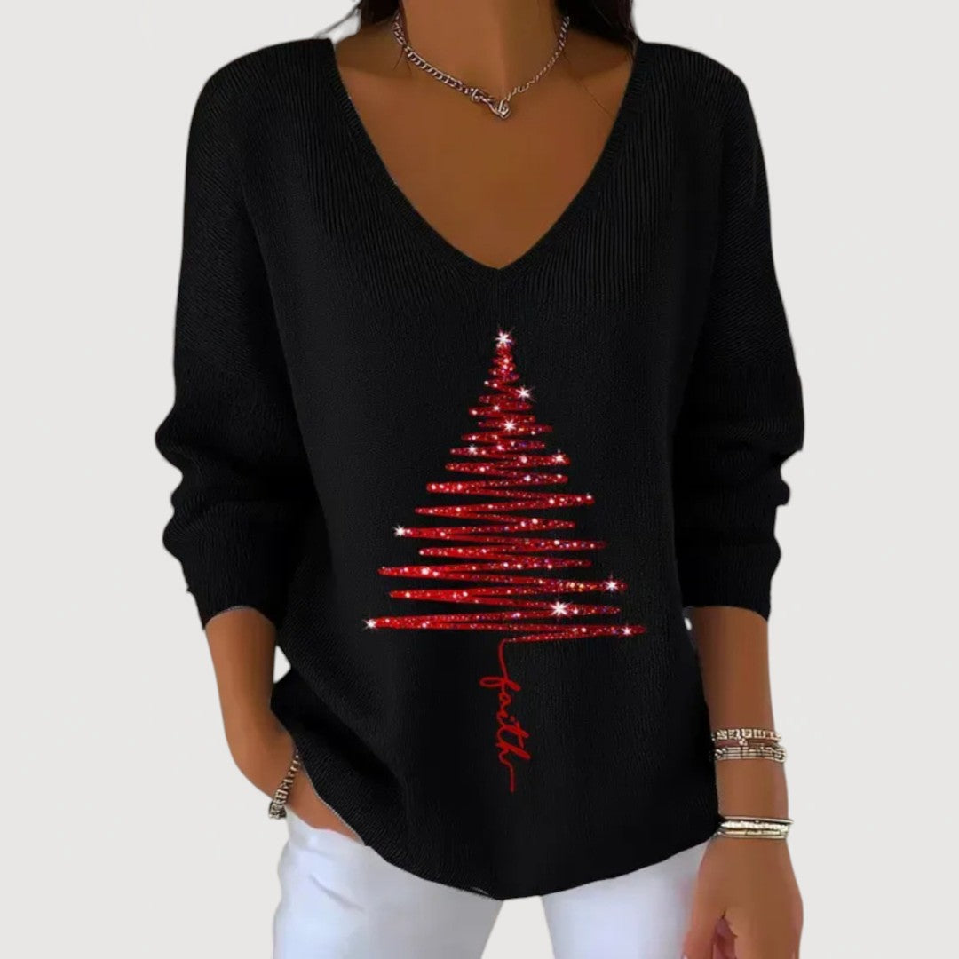 Marta™ | Christmas Top with Festive Details