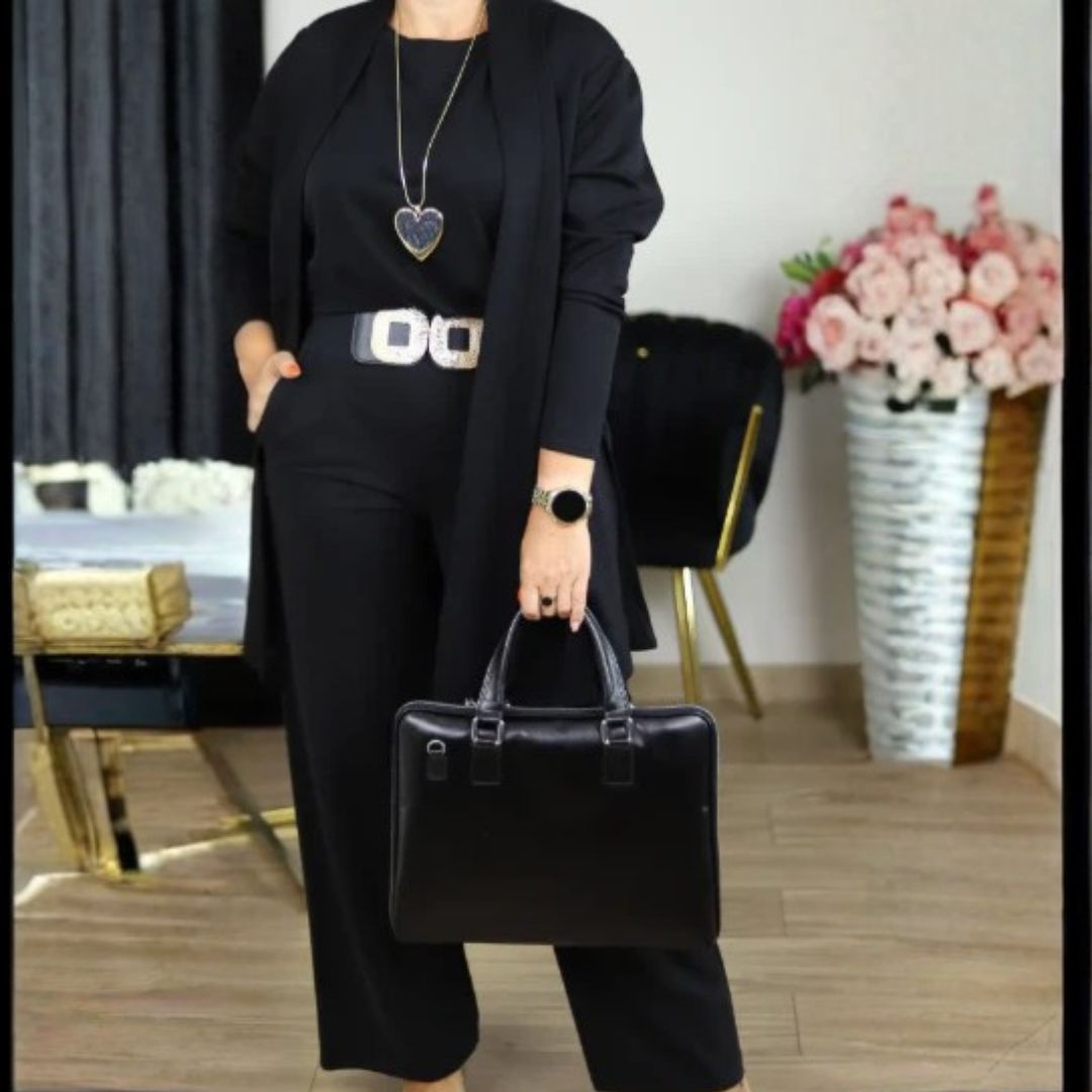 Gabriela | 3-Piece Set with Long Cardigan