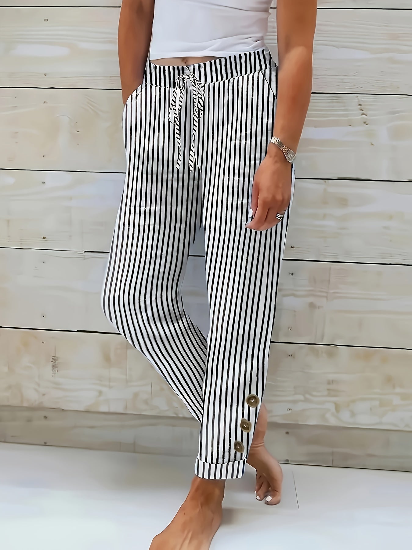 LILA™ – Casual Striped Lounge Pants