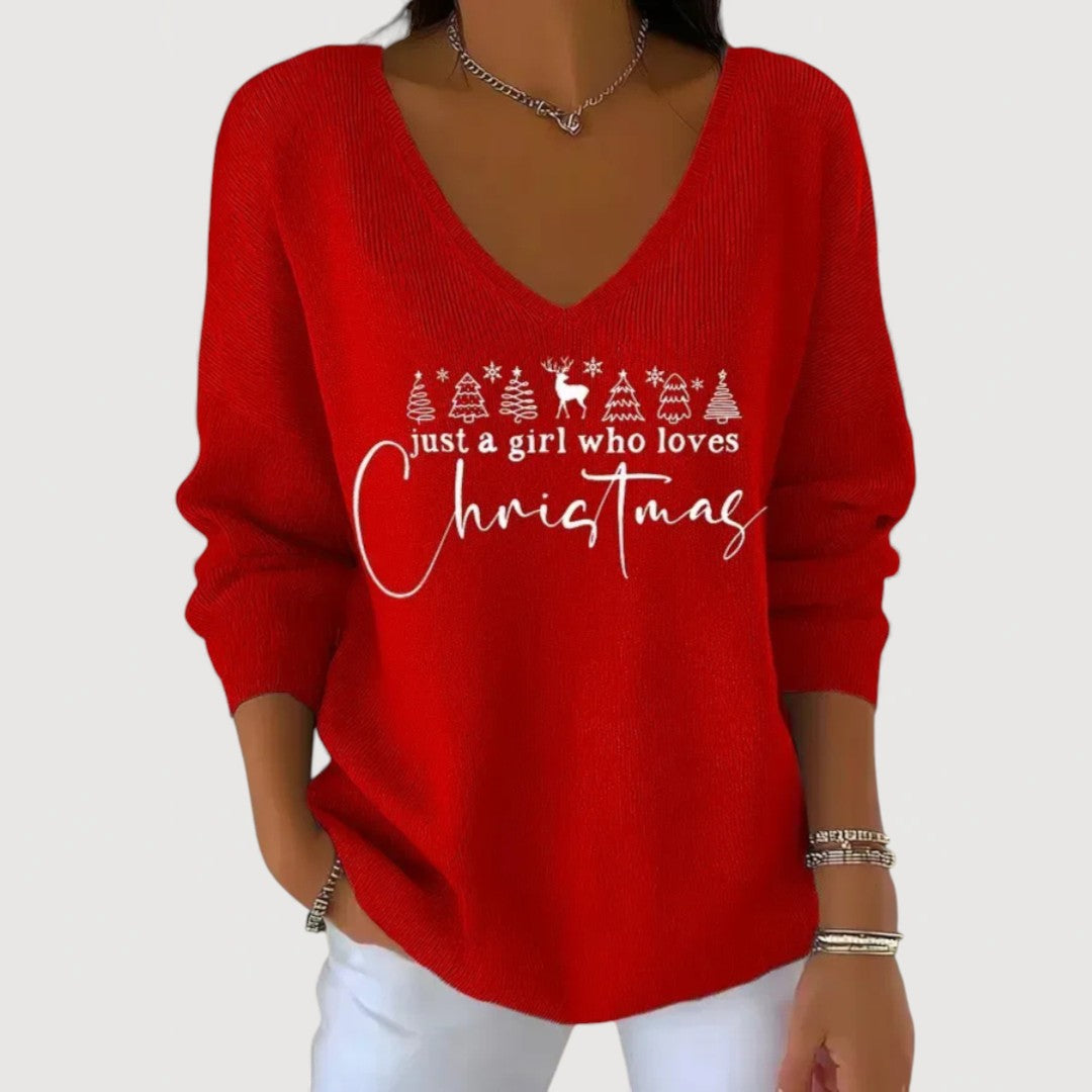 Marta™ | Christmas Top with Festive Details