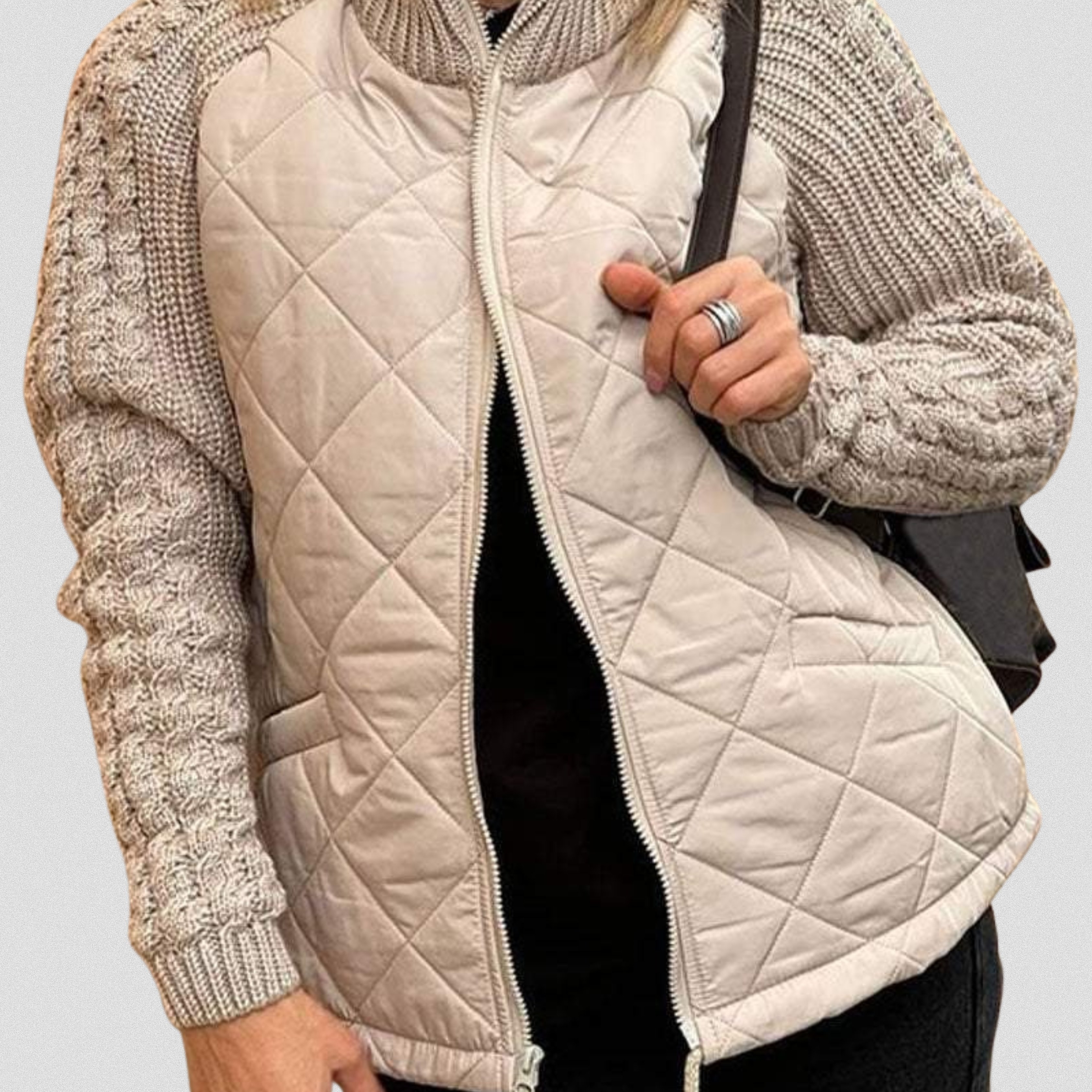 REINA™ - Quilted Knit Jacket