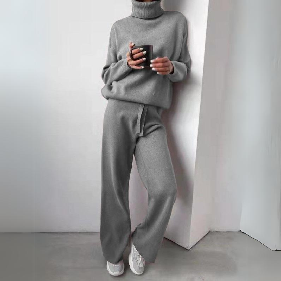 LUXARA™ - Elegant Turtleneck Set