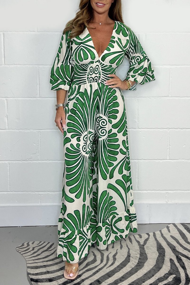 ERIN™ - Printed Wide-Leg Jumpsuit