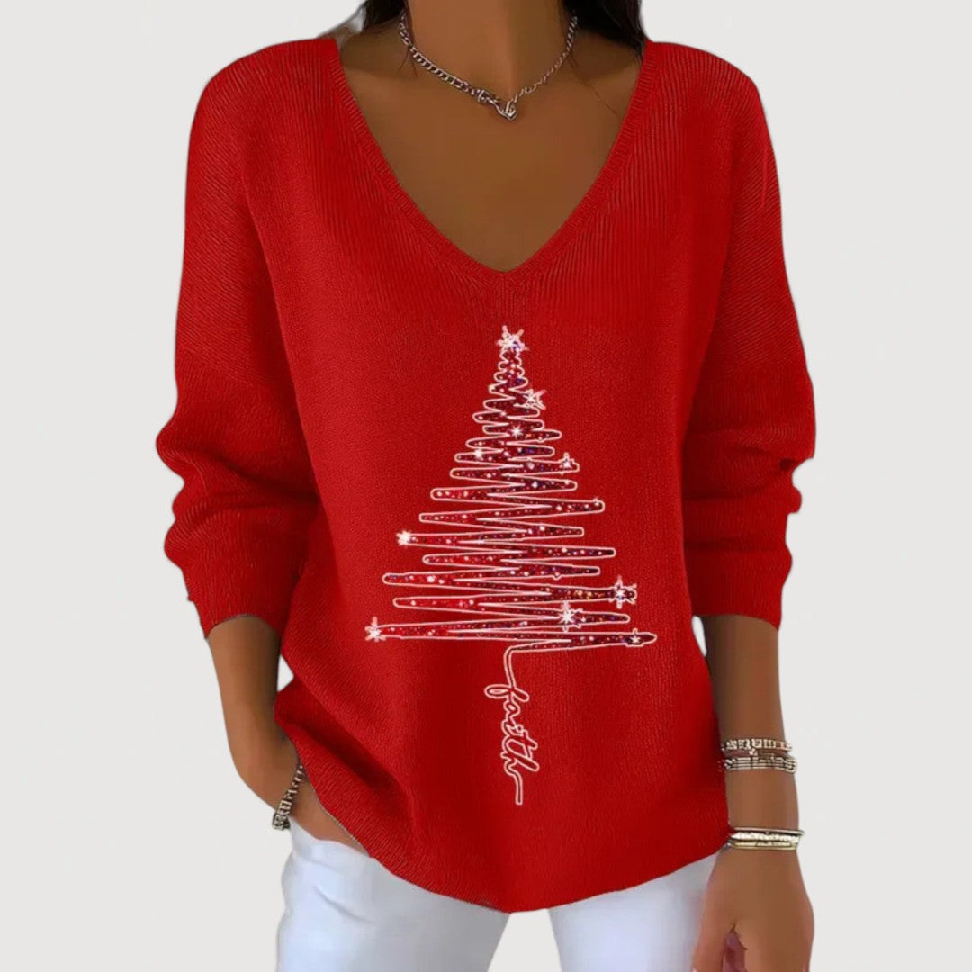 Marta™ | Christmas Top with Festive Details