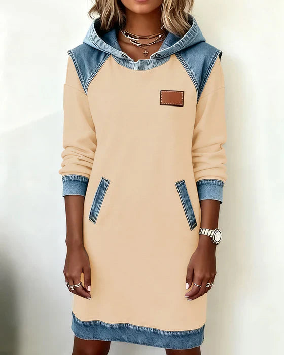 LUNARIAE™  - Casual dress with contrasting hood