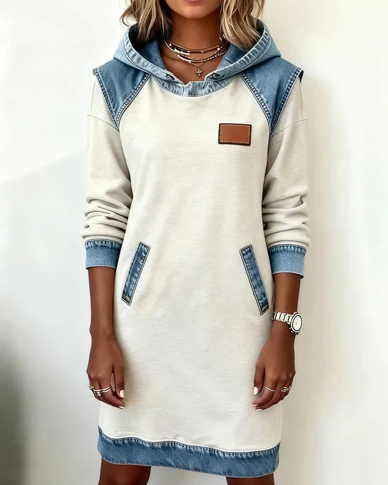 LUNARIAE™  - Casual dress with contrasting hood