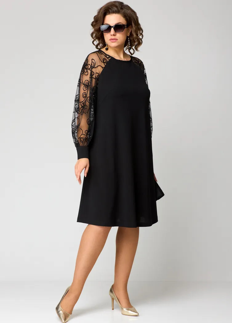FELICIA™ – Timeless Lace Sleeve Dress
