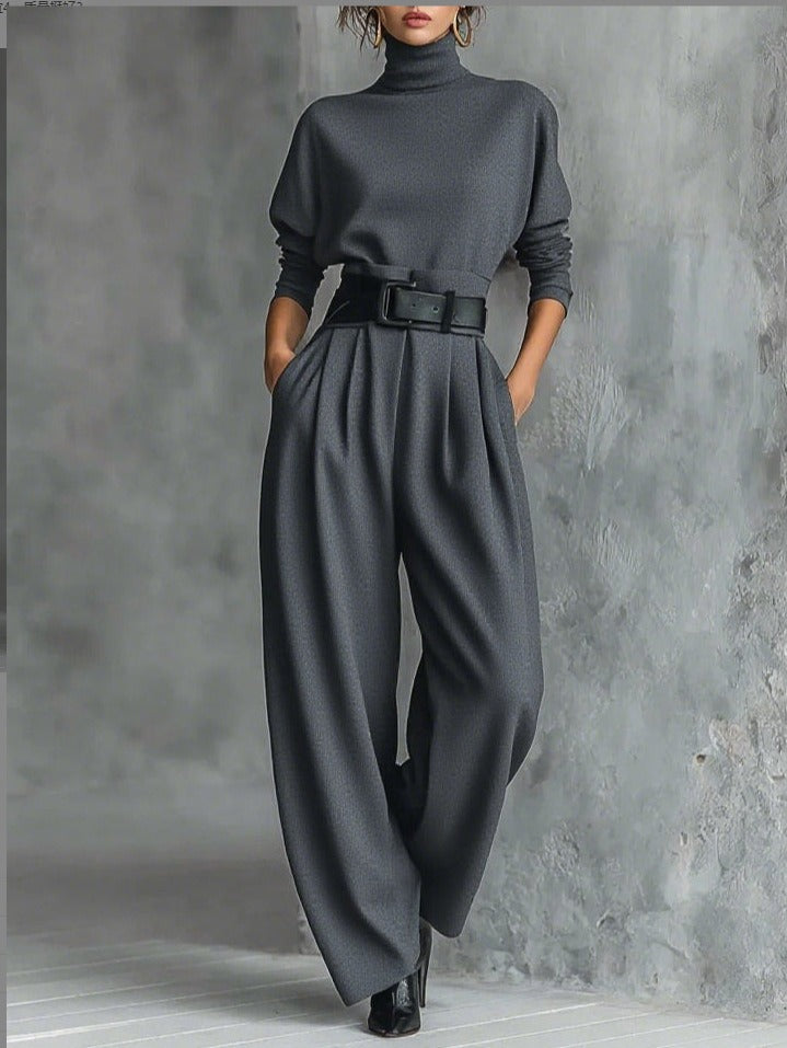 JULIET | Turtleneck Set & Straight Pants