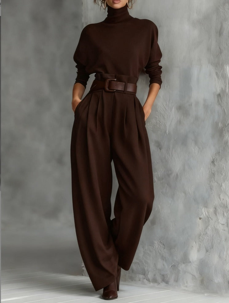 JULIET | Turtleneck Set & Straight Pants