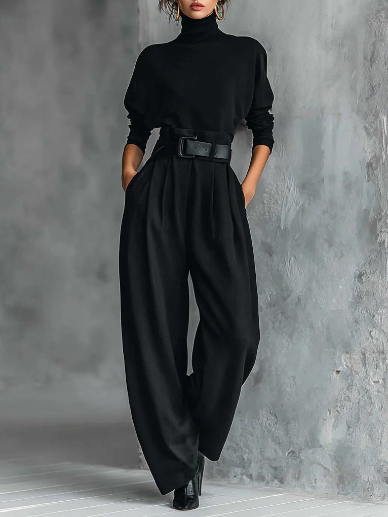 JULIET | Turtleneck Set & Straight Pants