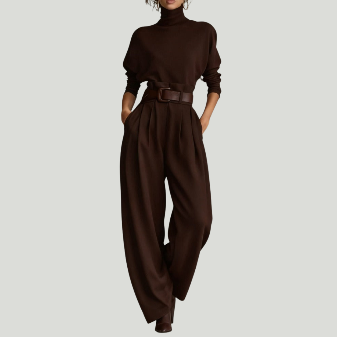 JULIET | Turtleneck Set & Straight Pants